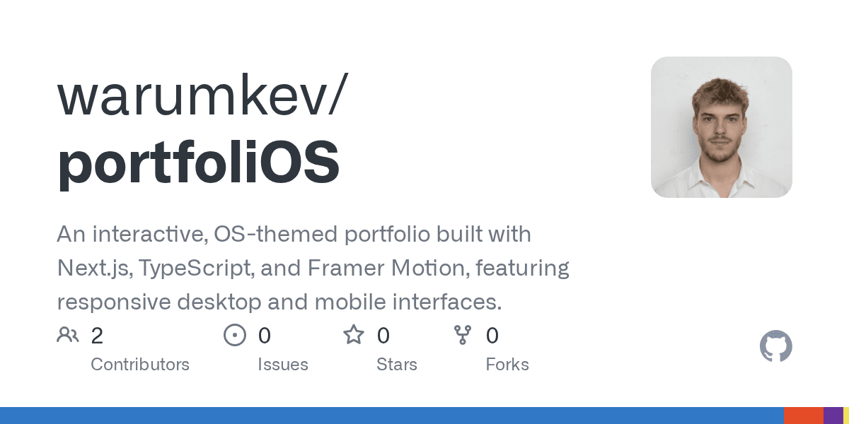 Preview of portfoliOS